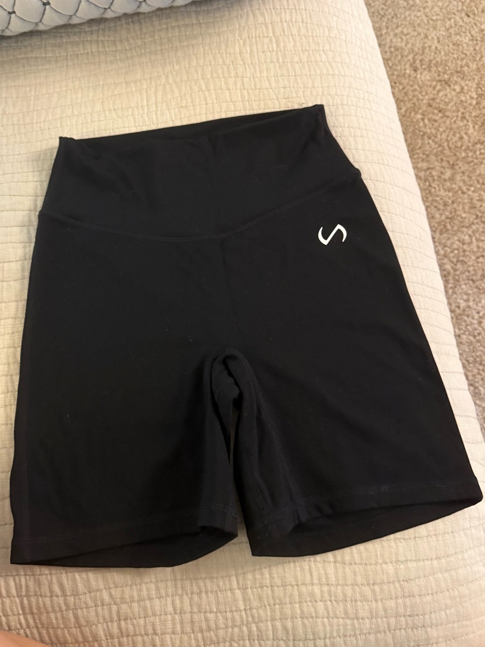 TLF Tempo Black High-Waist Bike Shorts